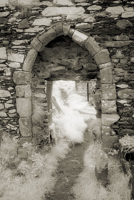 Derrynane Abbey doorway