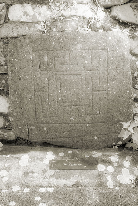 Carrowntemple slab No. 8, maze pattern