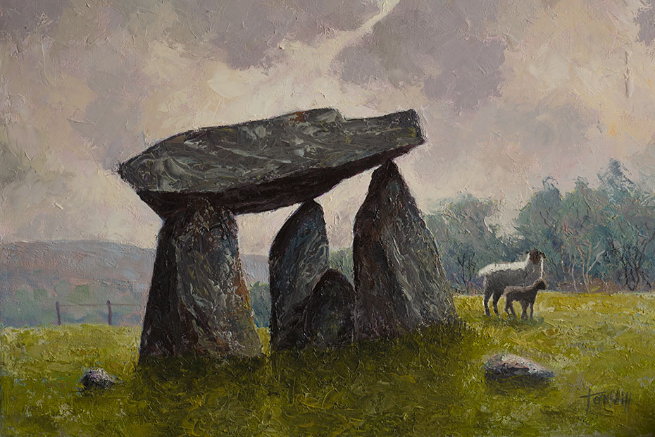 Ballykeel Dolmen oil painting