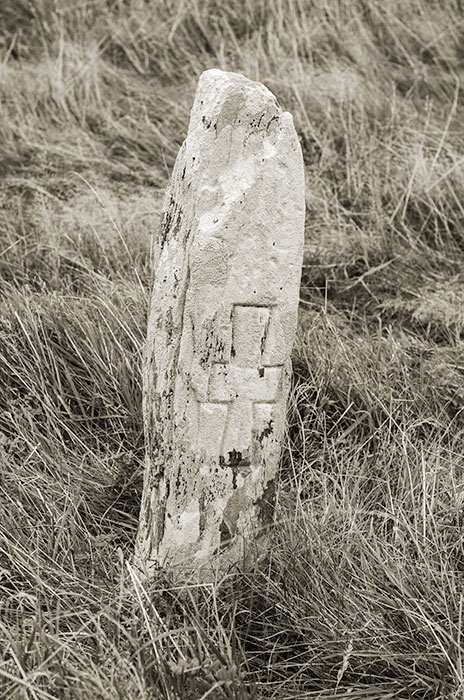 Kileever cross inscribed pillar