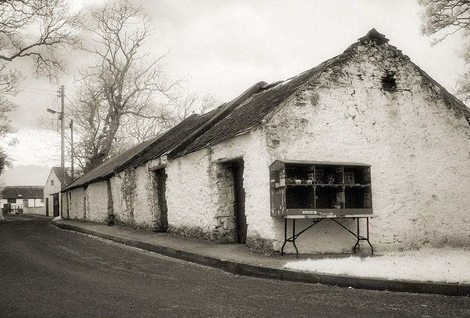 Old buildings, Ardminnan Road, Cloughey (Cloughy) (Cloghy), Ards Peninsula, Northern Ireland