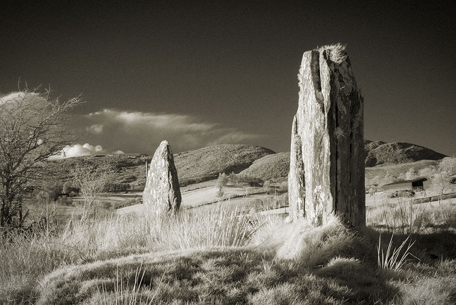 Standing stones at Barnes Lower, Donegal, Ireland