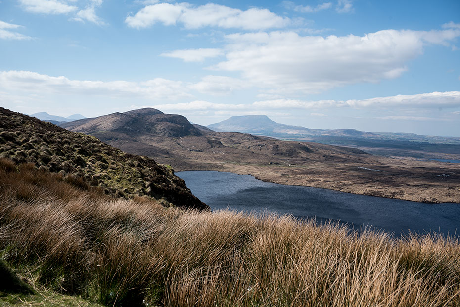 Barnes Lower view with Lake Salt and Muckish Mountain