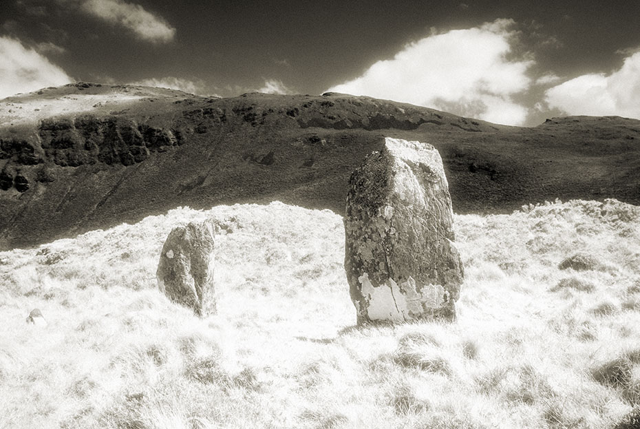 Barnes Lower Stone Row (Alignment) showing two of the larger stones