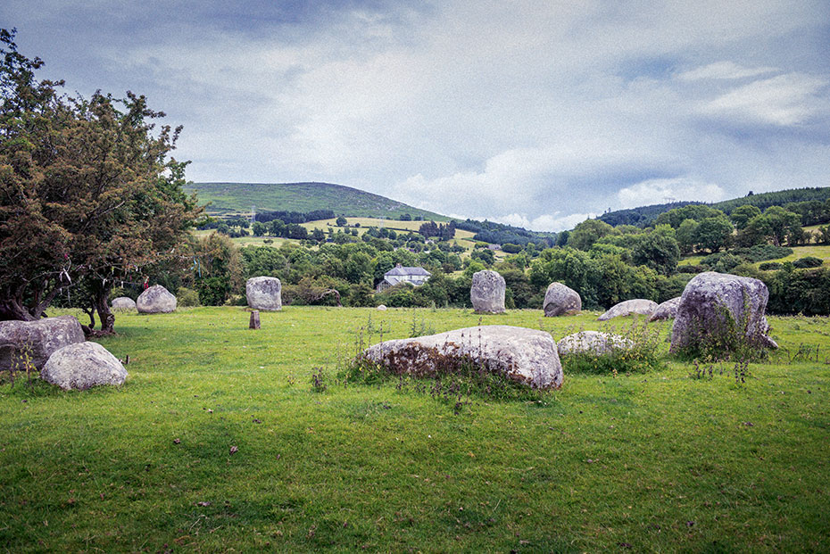 Athgreany Stone Circle aka The Piper's Stones